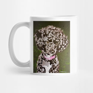 Black Poodle Posing Mug